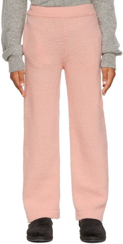 The Row Kids Pink Bugsy Lounge Pants In Pnk Pink