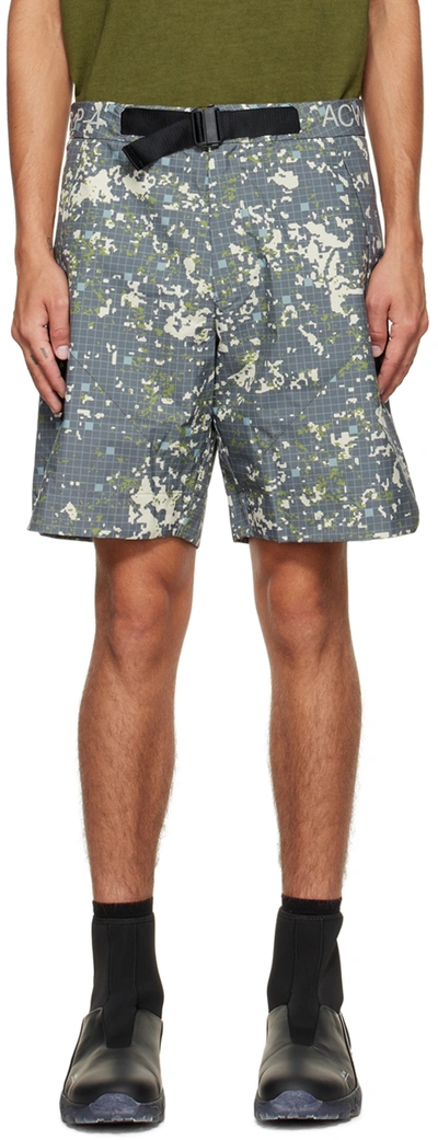A-cold-wall* Gray Nephin Storm Shorts In Mid Grey