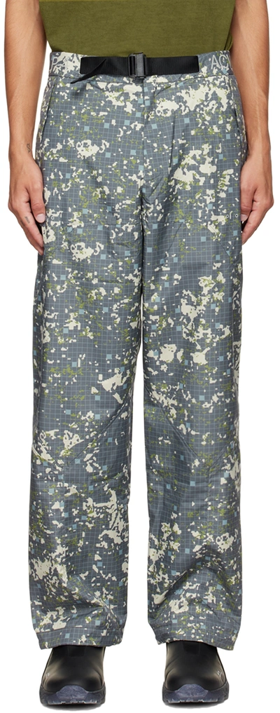 A-cold-wall* Nephin Graphic-print Relaxed-fit Shell Storm Trousers In Grey