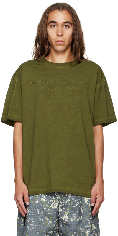 A-cold-wall* Embroidered Logo T-shirt In Green