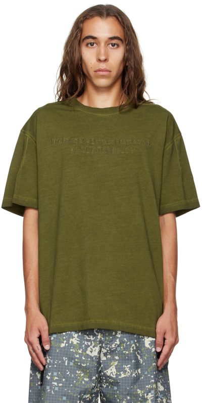 A-COLD-WALL* GREEN OVERDYE T-SHIRT