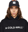 A-cold-wall* Straight Tech Logo Cap In Black