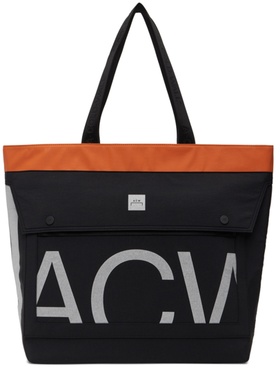 A-cold-wall* Black Stria Logo Tote Bag