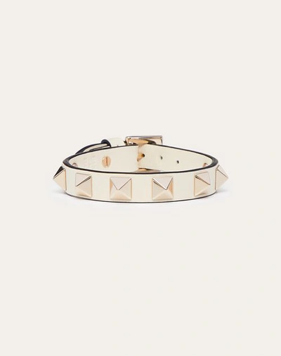 Valentino Garavani Rockstud Bracelet Woman Light Ivory Uni