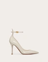 Valentino Garavani Tan-go Patent Leather Pump 100mm Woman Light Ivory 40