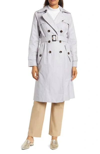 London Fog Belted Double Breasted Trench Coat In Dolph