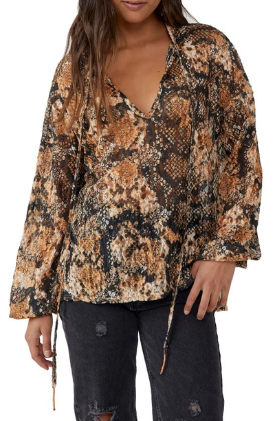 Free People Out For The Night Top In Brown
