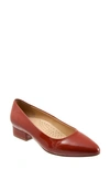 Trotters Jewel Pump In Terracotta Patent