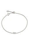 Nadri Entwine Cubic Zirconia Bracelet In Silver
