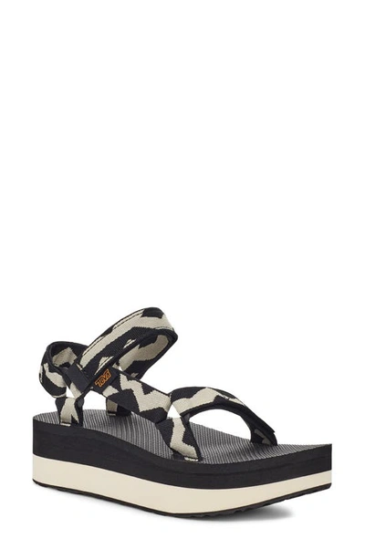 Teva Women's Flatform Universal Sandals In Balance Black
