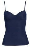 Hanro Allure Built-in Bra Camisole In Midnight Sky