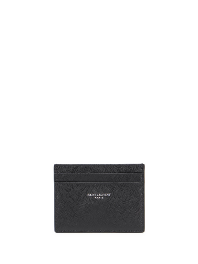 Saint Laurent Paris` Credit Card Case In Nero