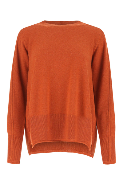 Stella Mccartney Copper Cashmere Blend Oversize Jumper Nd  Donna 44 In Orange