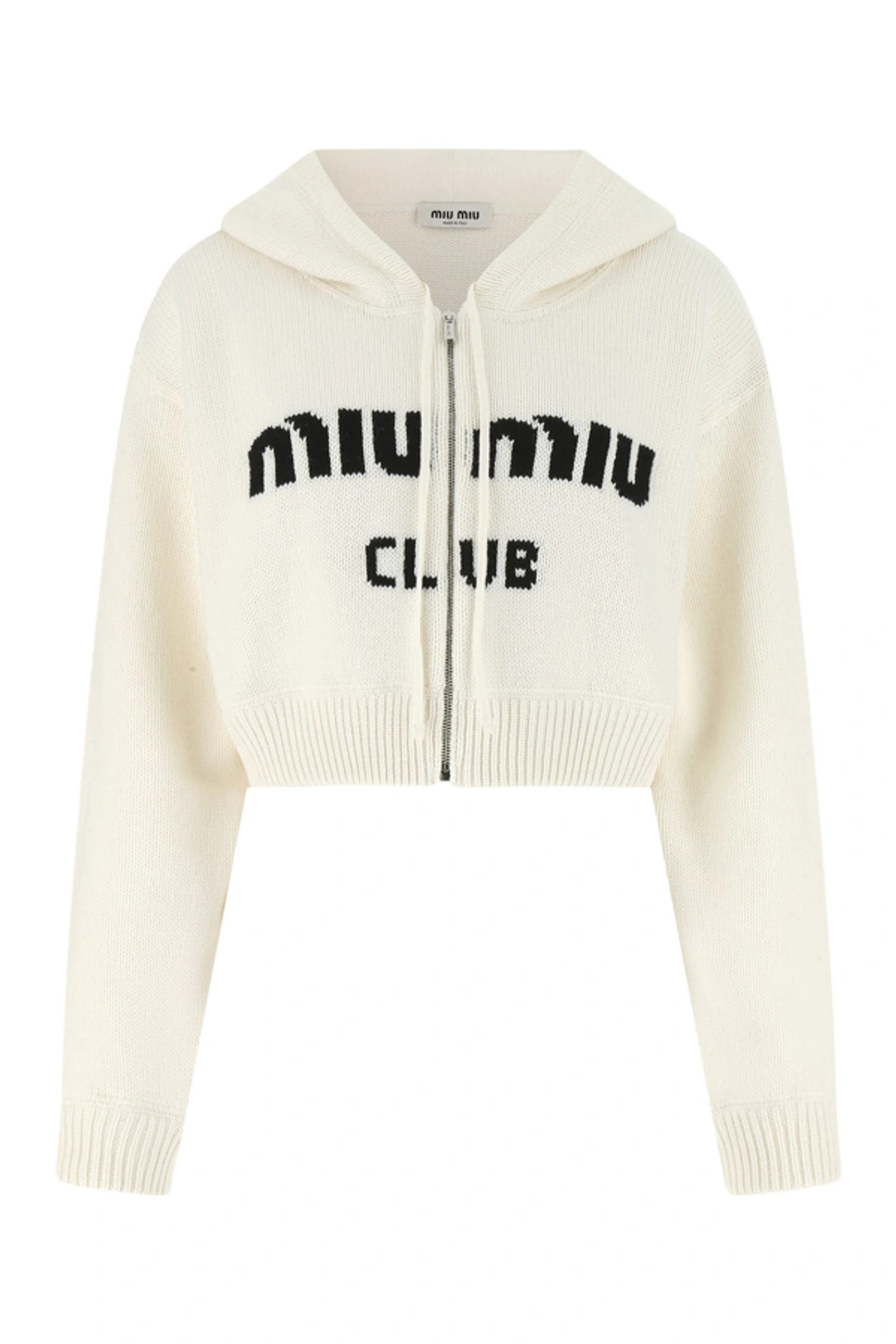 Miu Miu Ivory Cashmere Oversize Sweatshirt Nd Donna 42 | ModeSens