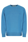 Alyx 1017  9sm Logo Printed Crewneck Sweater In Blue