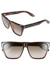 GIVENCHY 58mm Flat Top Sunglasses