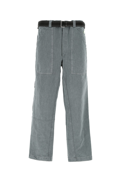 Oamc Belted Straight-leg Jeans In Green