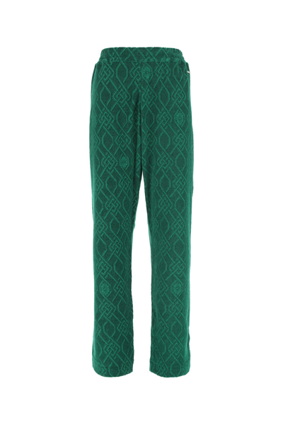 Koché Dark Green Terry Fabric Joggers Green Koche Donna S In Multicolor