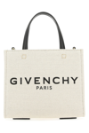 Givenchy Woman Ivory Canvas Mini G-tote Handbag