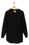 By Design Claudine Long Sleeve Button-up Shirt In Black