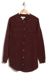 By Design Claudine Long Sleeve Button-up Shirt In Raisin