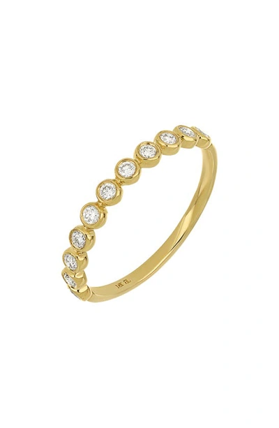 Bony Levy Monaco Diamond Bezel Ring In 18k Yellow Gold