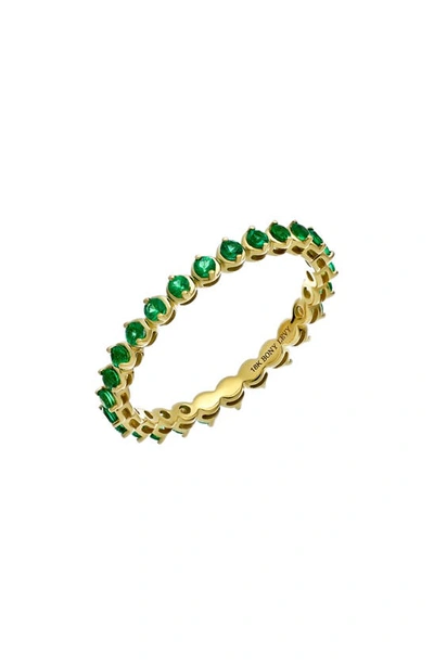 Bony Levy El Mar Emerald Eternity Ring In 18k Yellow Gold