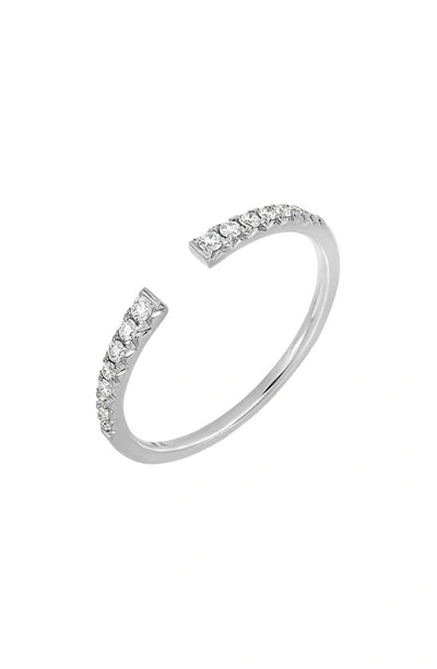 Bony Levy Diamond Cuff Ring In 18k White Gold