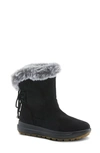 Flexus By Spring Step Snowbird Faux Fur Waterproof Boot In Black