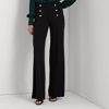 Ralph Lauren Stretch Jersey Wide-leg Pant In Polo Black