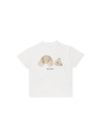PALM ANGELS T-SHIRT WITH BEAR PRINT