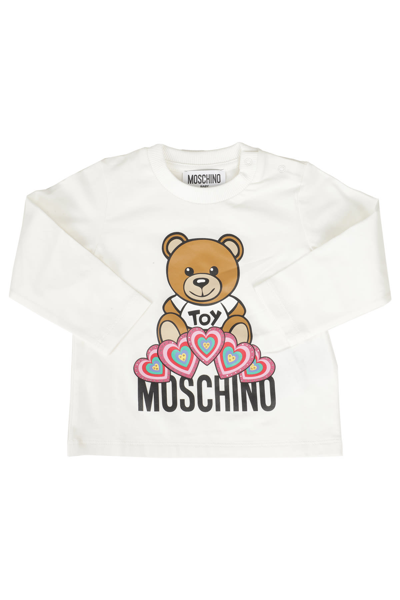 Moschino Babies' T-shirt In Bianco