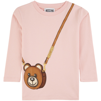 Moschino Kid-teen Kids' Maxi Branded T-shirt Sugar Rose In Pink
