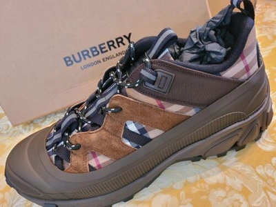 Pre-owned Burberry Sz 10 -$990  Logo Men Sneakers Limited Edition Multicolor Authentic