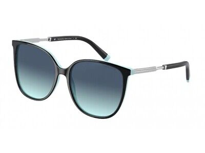 Pre-owned Tiffany & Co Tiffany Sunglasses Tf4184 80559s Black Blue Woman