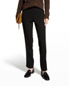 Lafayette 148 Bleecker Slim-leg Pants In Black
