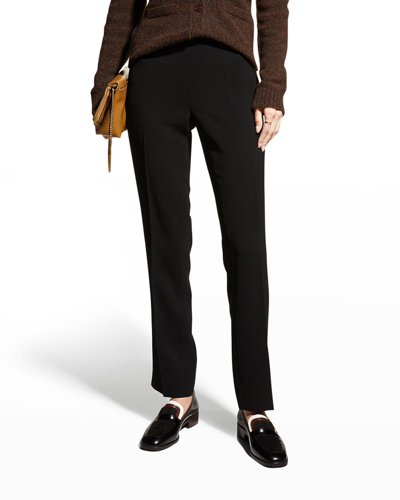 Lafayette 148 Bleecker Slim-leg Pants In Black