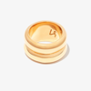 Loren Stuart Double Puff Gold Vermeil Cigar Band In Gold