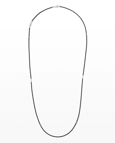 Lagos Caviar Icon Long Single-strand Bead Necklace, 34" In Onyx