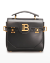 BALMAIN BBUZZ 23 CALFSKIN TOP-HANDLE SHOULDER BAG