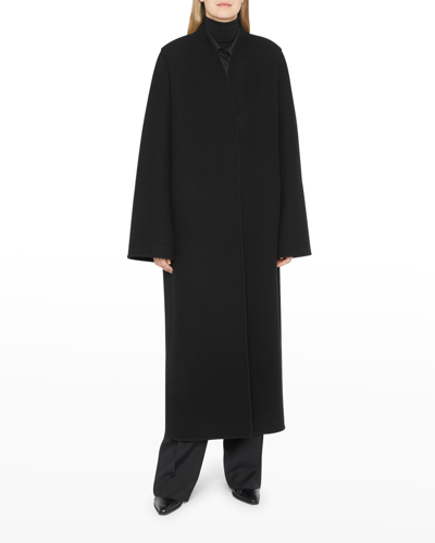 The Row Ceren Long Coat In Black