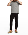 Golden Goose Melange Gray Star Collection T-shirt With Gold Star On The Front In Medium Grey Melan