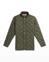 PETER MILLAR BOY'S SUFFOLK QUILTED SOLID COAT