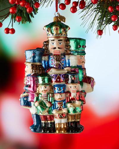 Jay Strongwater Drummers Drumming Christmas Ornament In Jewel