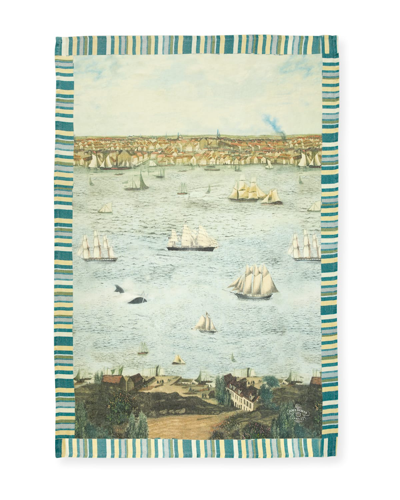 John Derian Seaport Throw Blanket, 71x51