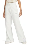 Nike Sportswear Phoenix High Waist Wide Leg Sweatpants In Sail