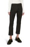 Vince Stitch-front Seam Leggings In Black Leaf