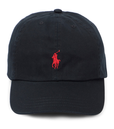 Polo Ralph Lauren Kids' Logo Embroidered Cap In Black