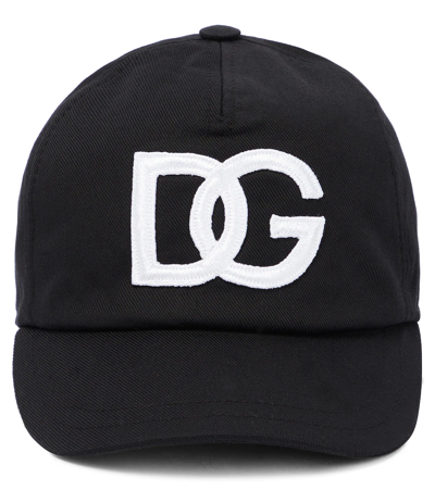 Dolce & Gabbana Kids' Logo棒球帽 In Black