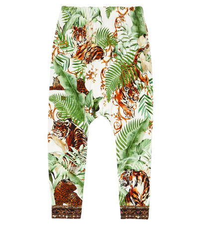 Camilla Kids' Girl's Tiger Trap Harem Pants In Multi Tiger Trap